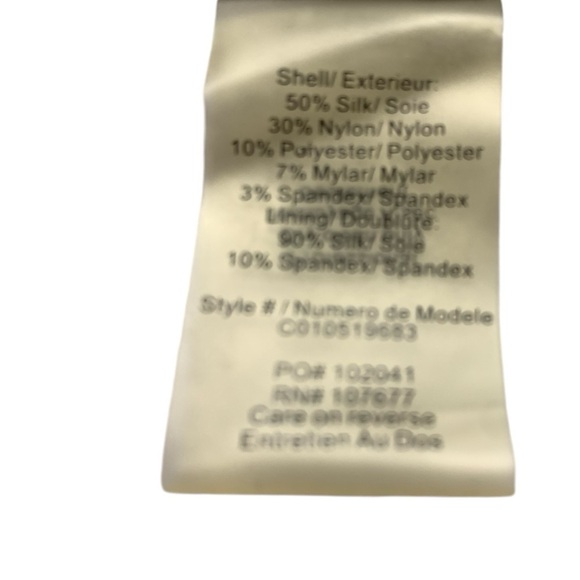 ALICE + OLIVIA Sleeveless Silver Champagne Sequin Mesh Cocktail Dress - Size 6 - Picture 6 of 9